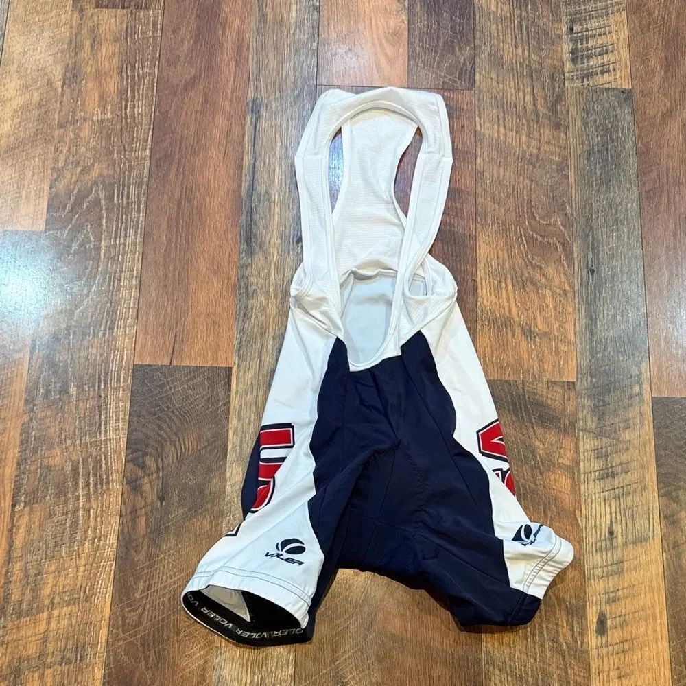 Cycling Bib Shorts - White and navy XS (4000)